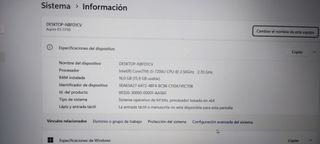 Portátil Core i5 7ª Gen 16GB DDR4 SSD