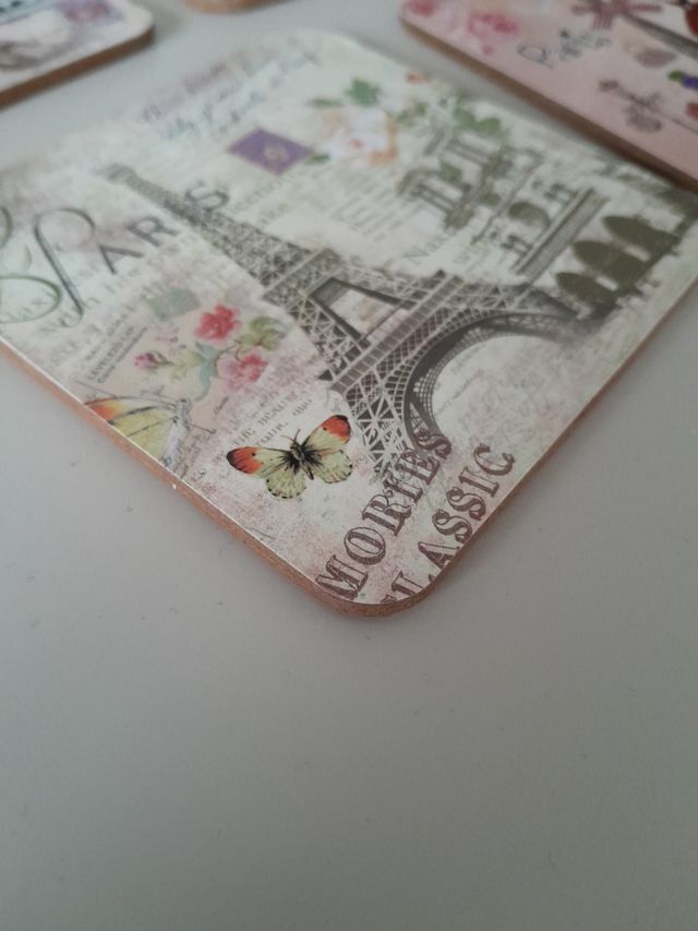 Set de 4 Posavasos Paris