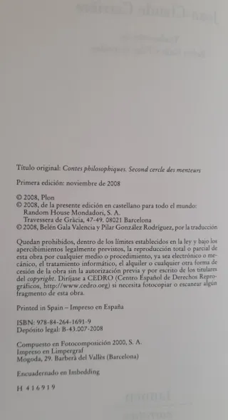 El segundo círculo de los mentirosos