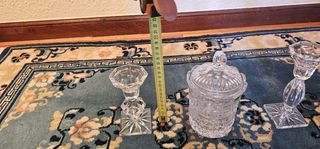 Juego Cristal tallado Bohemia 3 Piezas