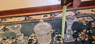 Juego Cristal tallado Bohemia 3 Piezas