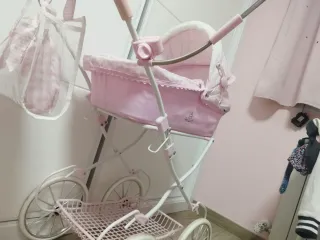 Coche Muñecas Cueva Toys Niza Rosa