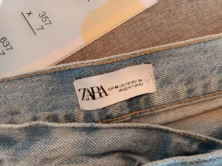 Falda pantalón vaquera Zara