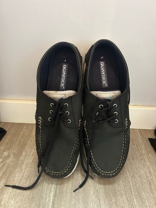 Zapatos náuticos negros hombre Quaysides