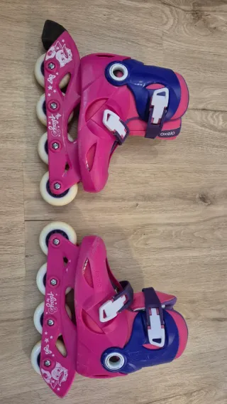 Patines Oxelo Play 3 Niña Rosa Talla 4