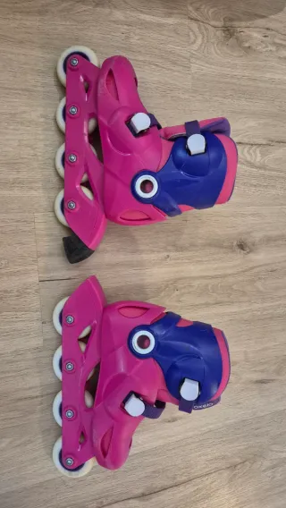 Patines Oxelo Play 3 Niña Rosa Talla 4