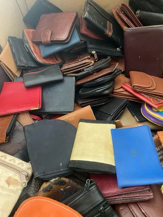 Lote Carteras Piel y Tela