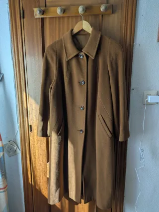 Abrigo vintage lana angora y cachemira