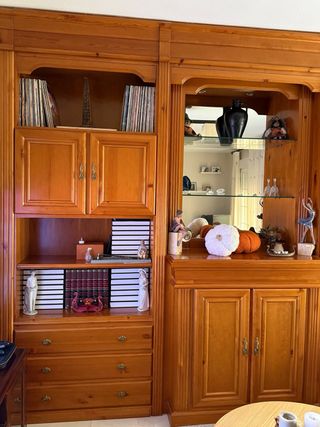 Mueble salón madera + aparador
