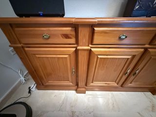 Mueble salón madera + aparador