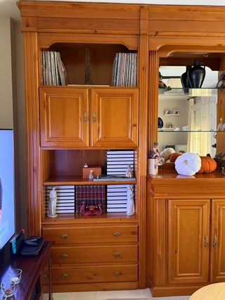 Mueble salón madera + aparador