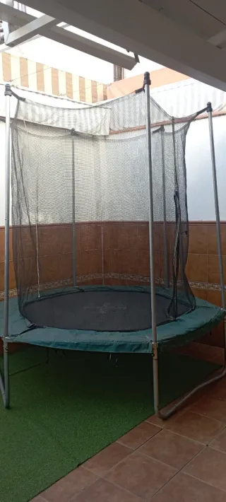 Cama Elástica Decathlon con Red de Seguridad