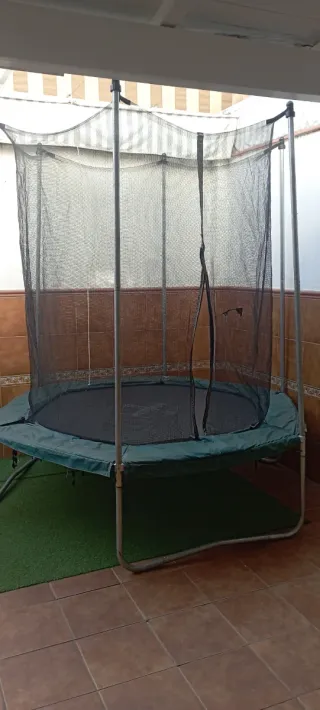 Cama Elástica Decathlon con Red de Seguridad