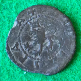 Felipe II Coruña venera 2 maravedís 