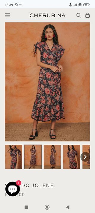 Vestido Cherubina T M Estampado Floral