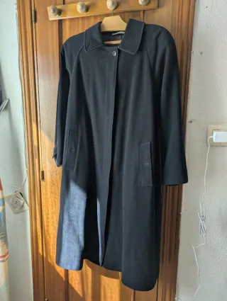Abrigo Burberry Lana virgen Vintage azul oscuro