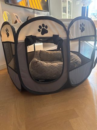 Parque para perros mediano-pequeño