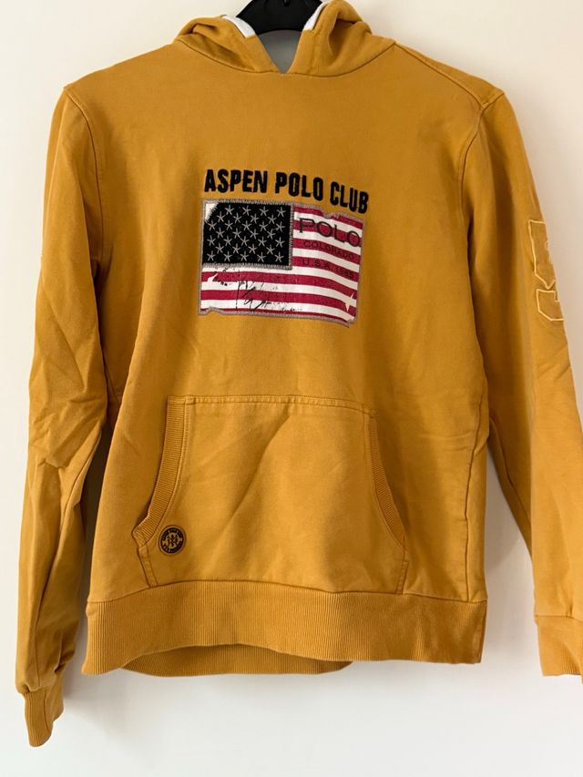 Sudadera Polo Club niño amarilla T14