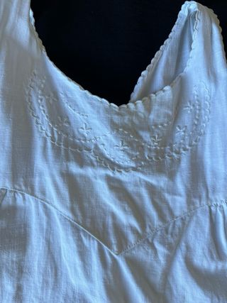 jesusito, vestido niña antiguo bordado
