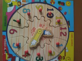 Reloj Puzzle Madera Educativo