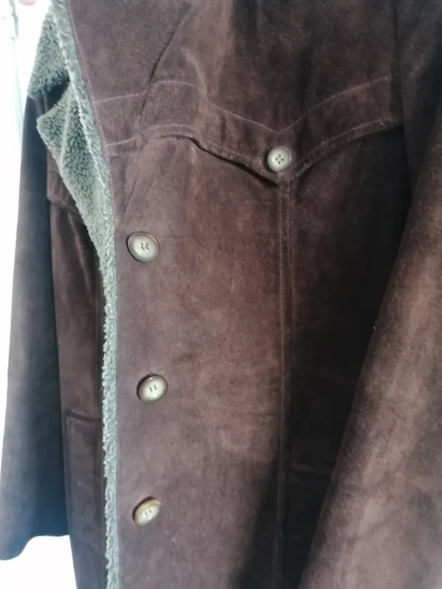 Abrigo MNG Piel Vuelta Marrón