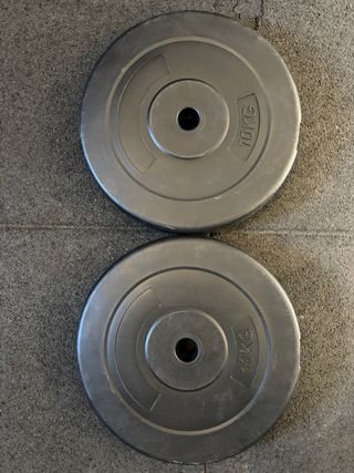Pareja discos musculación 2x10 kg