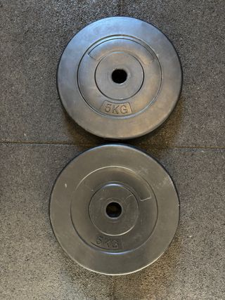 Pareja discos musculación 2x5 kg