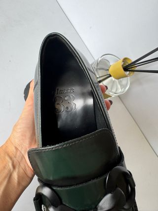 Mocassini Clesse Pelle Verde Tg 37