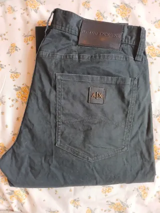 Pantalones Armani Exchange AX Hombre Negros
