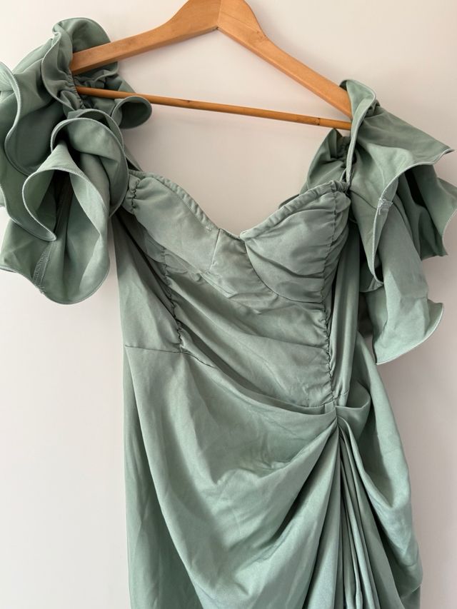 Vestido verde PrettyLittlething Talla L/40