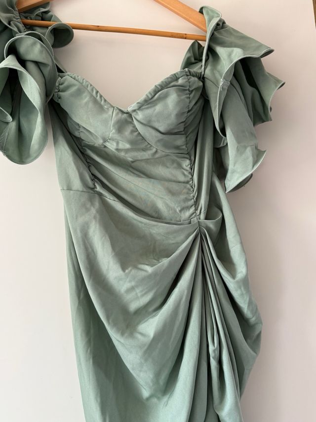 Vestido verde PrettyLittlething Talla L/40