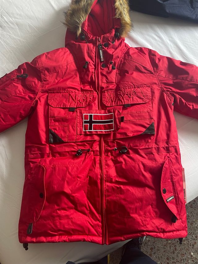 Abrigo Geographical Norway Rojo