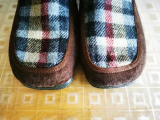 Pantofole uomo taglia 45 fantasia scozzese