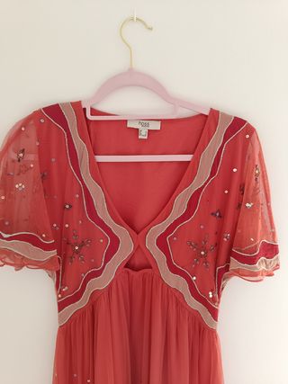 Vestido Hoss Intropia Rojo Talla M