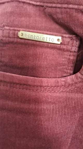 Lote 2 pantalones pana Tintoretto