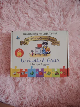 Libro e puzzle gigante Le ricette di Gatta
