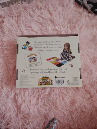 Libro e puzzle gigante Le ricette di Gatta