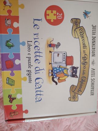 Libro e puzzle gigante Le ricette di Gatta