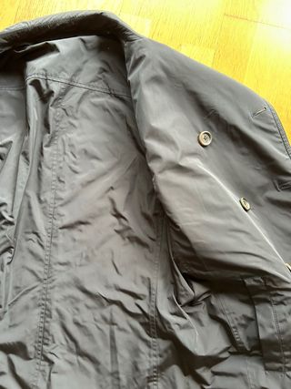 Chaquetón cruzado azul marino reversible