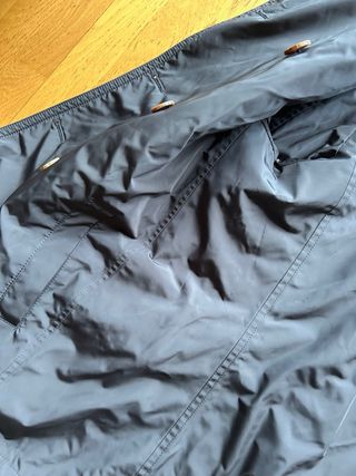 Chaquetón cruzado azul marino reversible