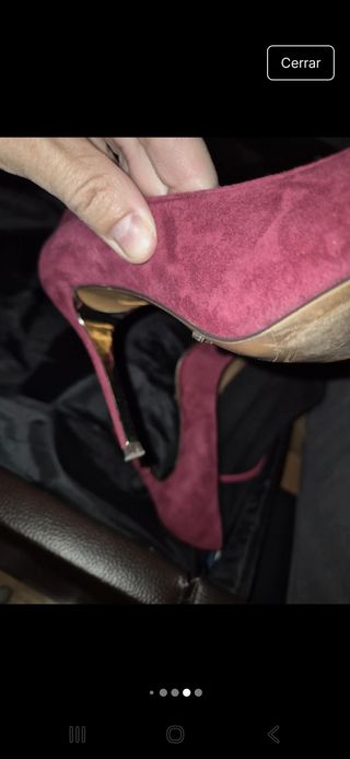 Stilettos Massimo Dutti Ante Rojo Talla 40