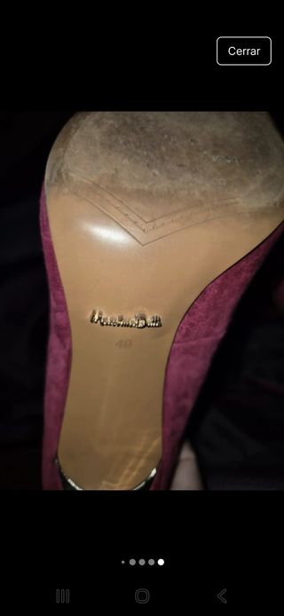 Stilettos Massimo Dutti Ante Rojo Talla 40