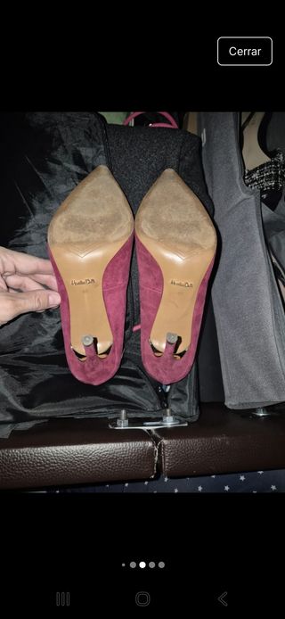 Stilettos Massimo Dutti Ante Rojo Talla 40