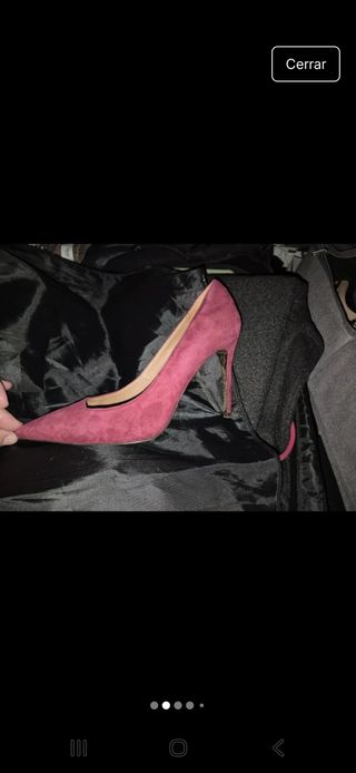 Stilettos Massimo Dutti Ante Rojo Talla 40