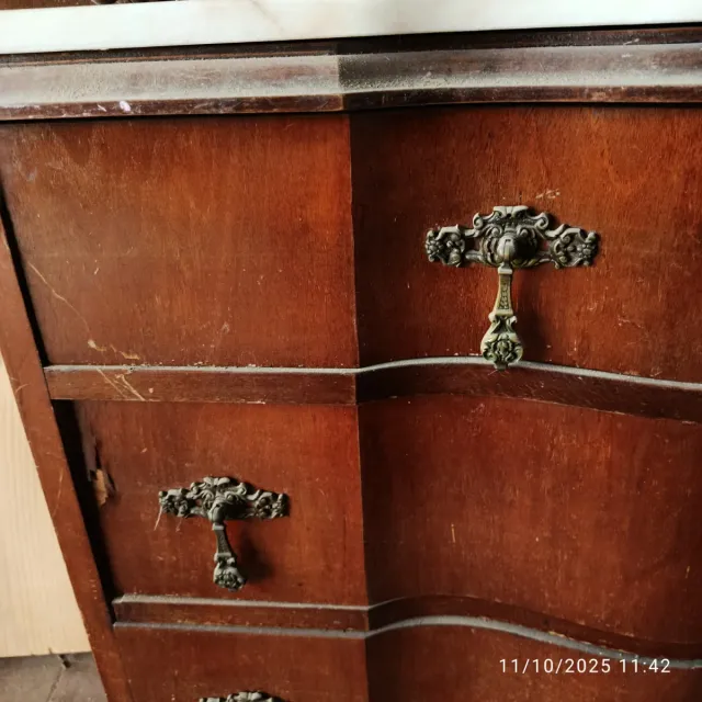 Sinfonier antiguo madera y mármol