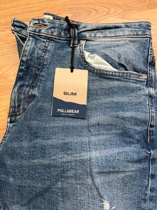 Pantalón Vaquero Slim Pull&Bear