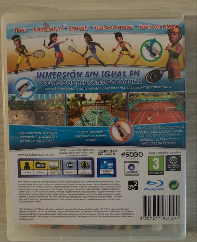 Racket Sports PS3