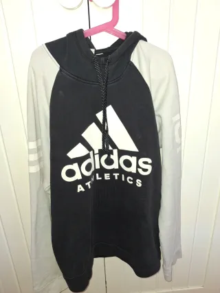 Sudadera Adidas Negra y Blanca