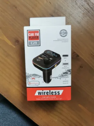 Transmisor FM C29 Bluetooth Coche