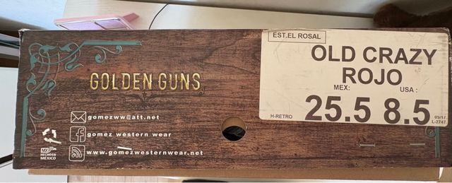 Stivali texani Golden Gun’s